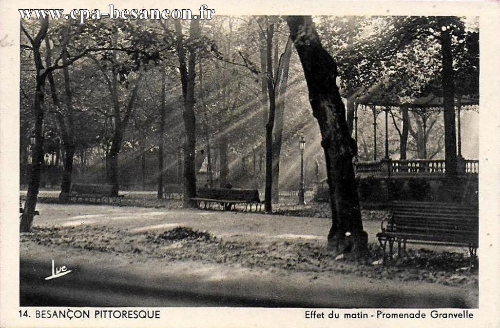 14. BESANÇON PITTORESQUE - Effet du matin - Promenade Granvelle